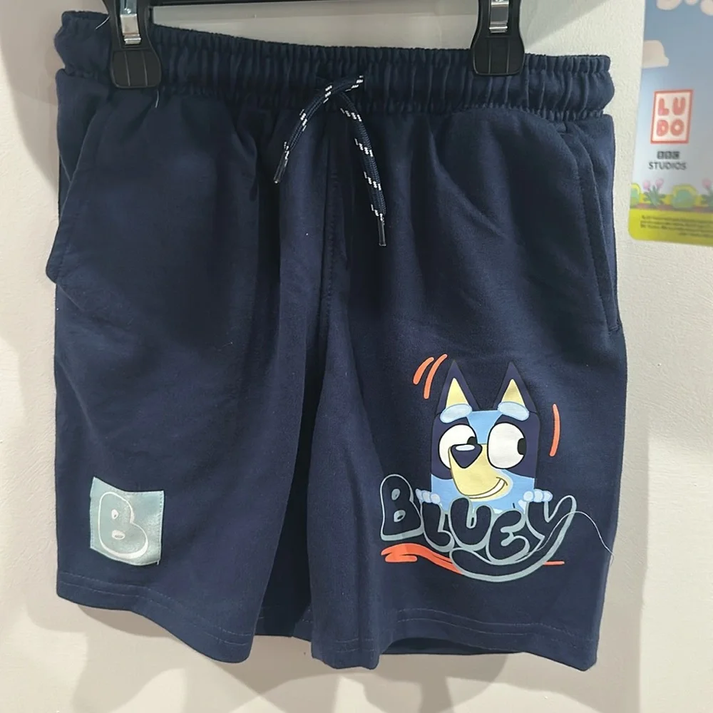 Bluey Boys' Short Sleeve Graphic Tee and Shorts Set, 2-Piece, Size 7